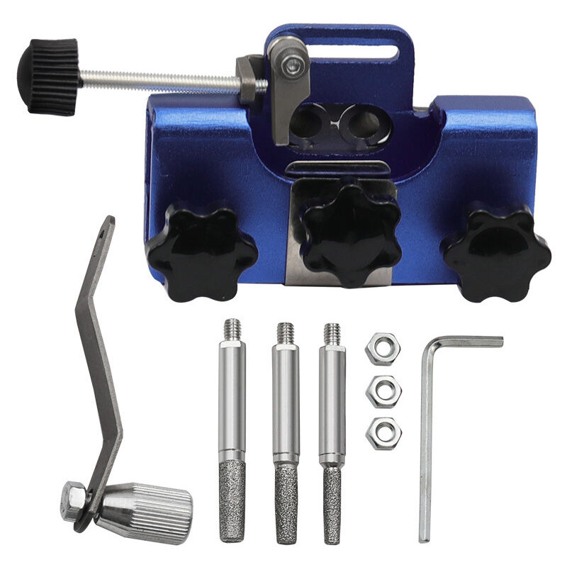 foto del prodotto sollbry kit per affilatura motosega, attrezzo leggero e portatile per affilare motoseghe, affilatrice a manovella in lega di alluminio, adatto per