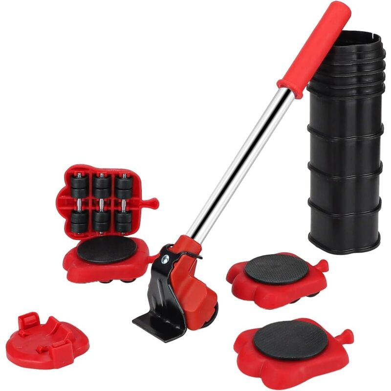 foto del prodotto sollbry kit per traslochi di mobili con ruote, 13 pezzi, sollevatore per mobili pesanti, set per divano, lavatrice, armadio, frigorifero, pianoforte