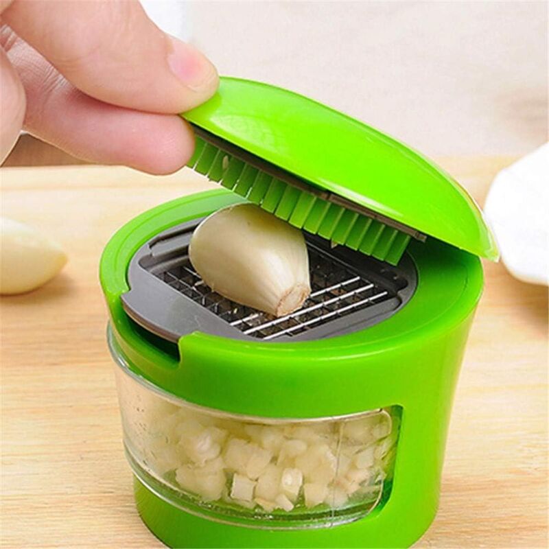 foto del prodotto sollbry kitchen innovations spremiaglio, tritatutto, tagliaaglio, tritatutto include pelaaglio in silicone facile da pulire lame in acciaio