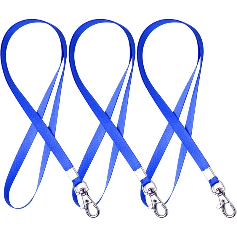 foto del prodotto sollbry laccetto da collo, 3 pezzi in nylon per chiavi, portachiavi con cordino da collo, cordino per infermiere con gancio girevole per porta