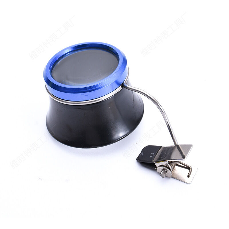 foto del prodotto sollbry lente d ingrandimento per gioiellieri, lente d ingrandimento portatile con clip, strumento per la riparazione di orologi, per diamanti,