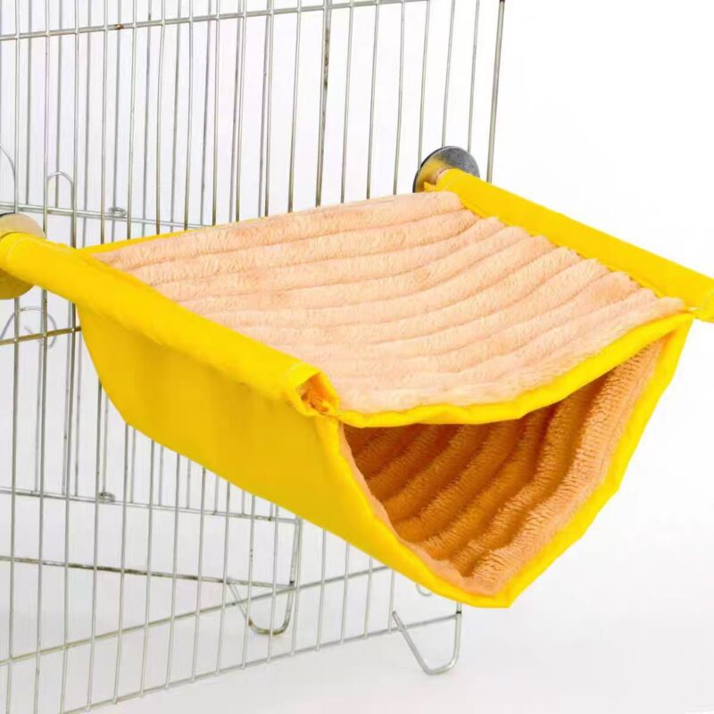 foto del prodotto sollbry letto a castello con amaca per uccelli casetta per uccelli grotte posti letto accessori per gabbie per uccelli giocattolo per
