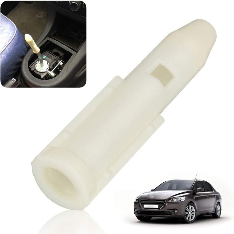 foto del prodotto sollbry leva adattatrice pomello cambio bianco compatibile con peugeot 106 107 206 207 301 306 307 308 2008 3008 406 508 5008 605 807 partner ecc.
