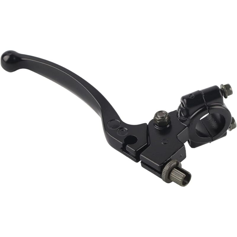 foto del prodotto sollbry leva frizione moto nera leva freno frizione in alluminio per manubrio da 22 mm e 7 8 pollici leva frizione pieghevole universale per