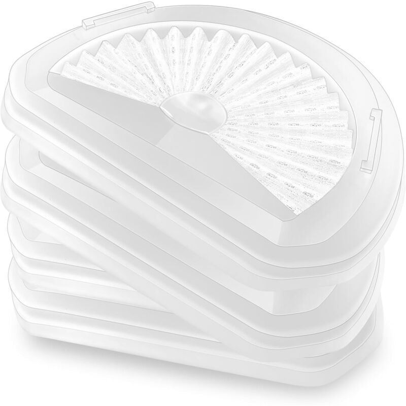 foto del prodotto sollbry lglr confezione da 4 filtri di ricambio per aspirapolvere black decker dustbuster vlpf10, modello hlva320j00 e n575266