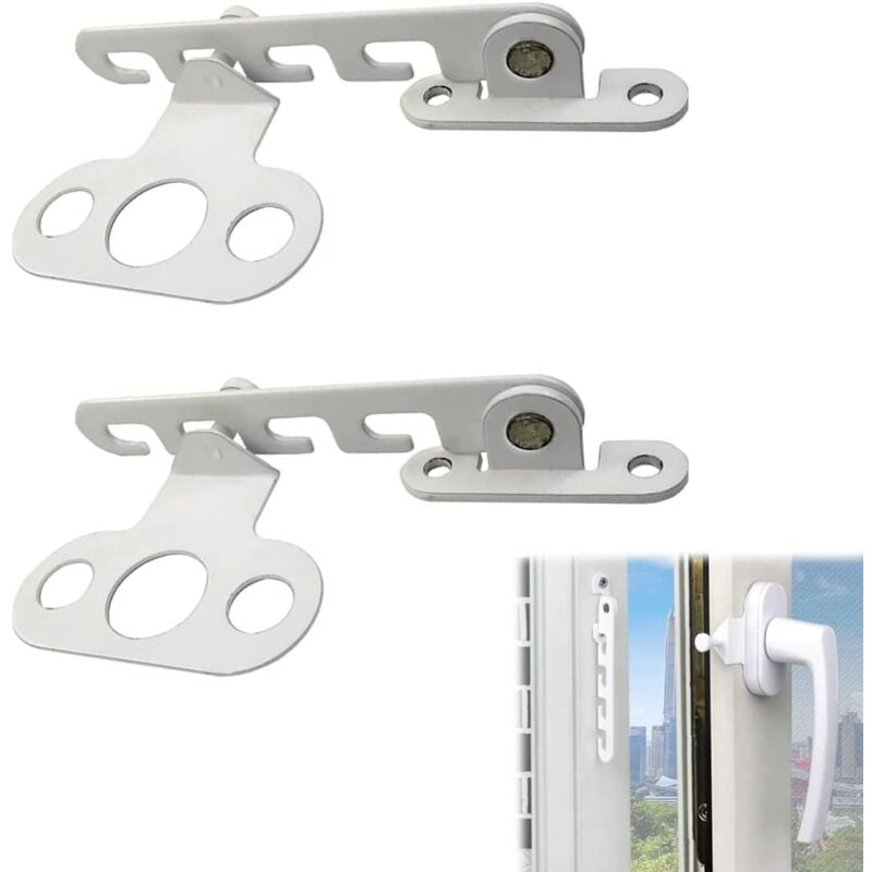 foto del prodotto sollbry limitatore di apertura per finestra a battente, 2 pezzi, limitatore di apertura per finestra, limitatore di apertura per finestra senza