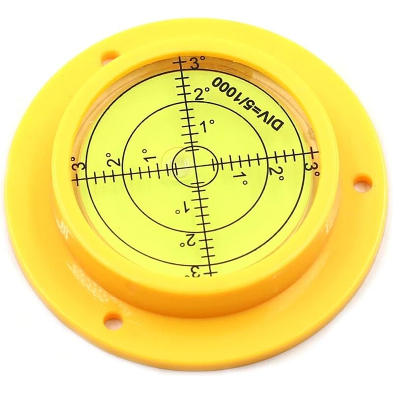 foto del prodotto sollbry livella circolare ad alta precisione bullseye da 90 mm con fori di montaggio per camper