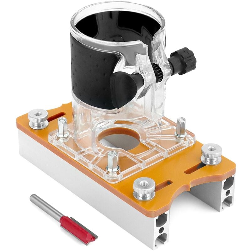 foto del prodotto sollbry localizzatore di scanalature per fresatrice per legno 2 in 1, per spessori di tavola da 0 a 5 cm, per macchina di rifilatura in lega di