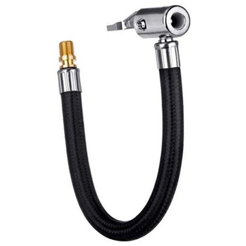 foto del prodotto sollbry mandrino per pneumatici bloccabile da 30 cm con tubo in gomma e valvola per pneumatici a filettatura fine standard, adattatore per tubo