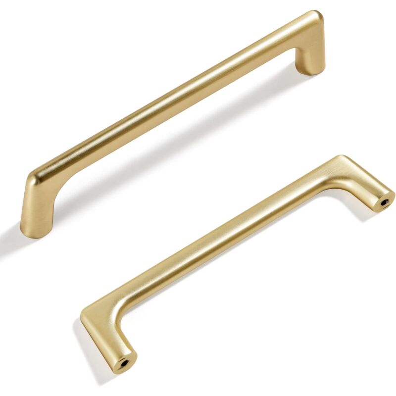 foto del prodotto sollbry maniglia per mobile in stile moderno e minimalista spazzolata per cassetto, cassettiera, armadio, credenza, confezione da 2, 171 mm