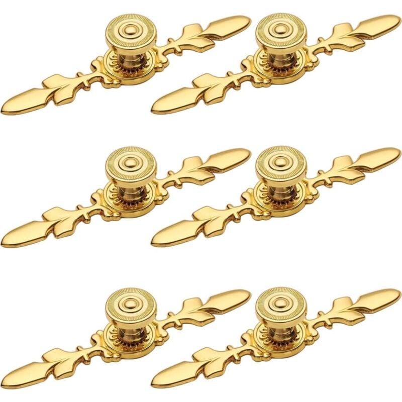 foto del prodotto sollbry maniglia per mobili in oro, 6 pezzi, pomelli per mobili, pomelli per porte, pomelli per mobili, pomelli per porte da cucina, maniglie per