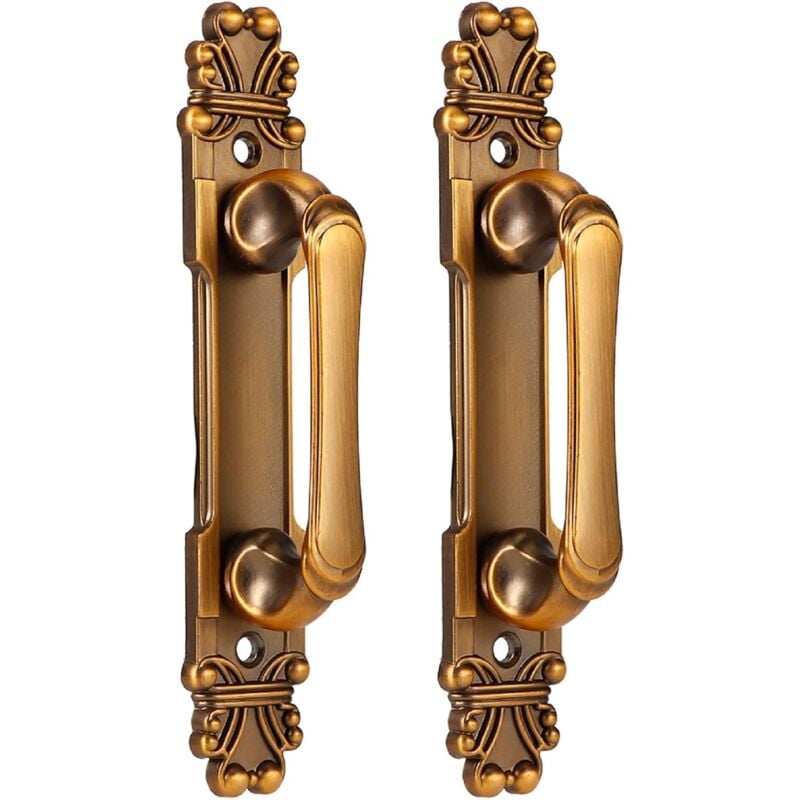 foto del prodotto sollbry maniglia per porta, maniglia per porta in lega di alluminio anticato, maniglia per cassetto dell armadio, set da 2 pezzi, accessori per