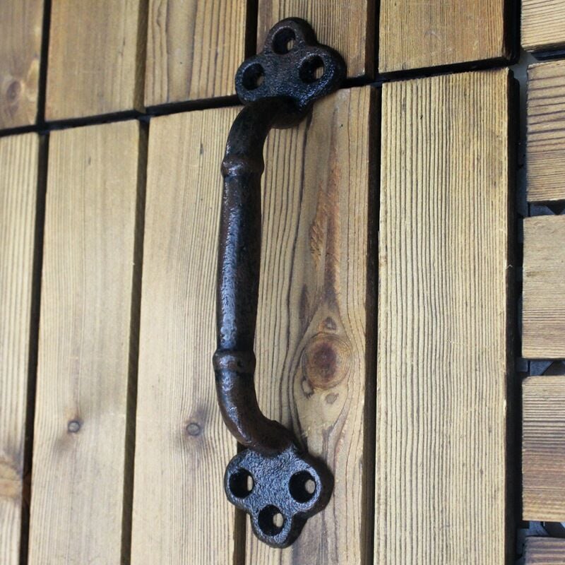 foto del prodotto sollbry maniglia per porta scorrevole, maniglia per porta in ghisa, maniglia per porta da fienile, maniglia per mobile da cucina, utilizzata per