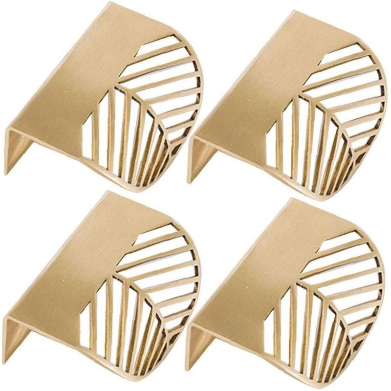 foto del prodotto sollbry maniglie per mobili in ottone a forma di foglia d oro, maniglie per mobili da cucina, maniglie per porte in rame, tiranti per cassetti