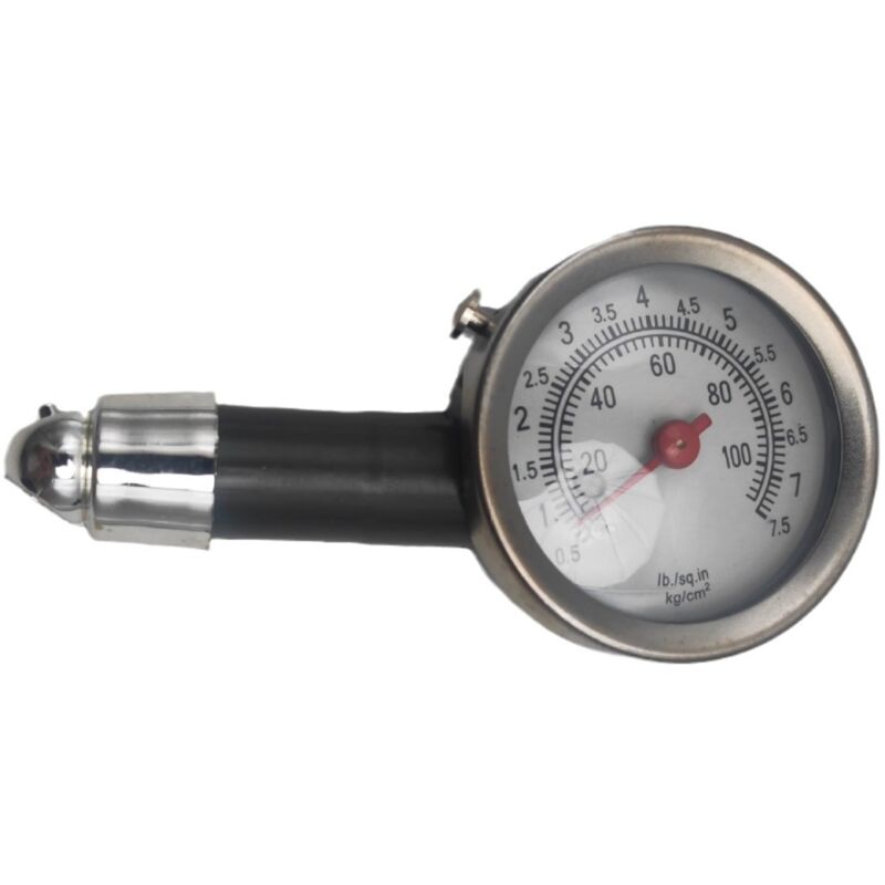 foto del prodotto sollbry manometro per la pressione dei pneumatici 7,5 bar tester per la pressione dei pneumatici 0 100 psi per auto, bicicletta e moto