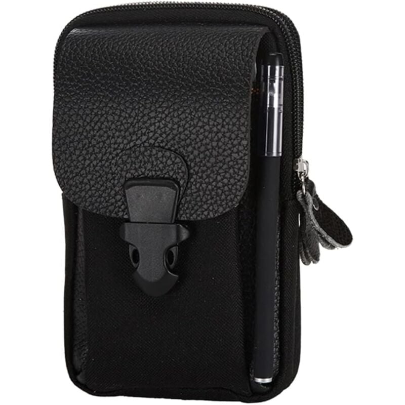 foto del prodotto sollbry marsupio per cellulare, marsupio in pelle per cintura, custodia verticale per cellulare, marsupio a tracolla per cellulare, marsupio da