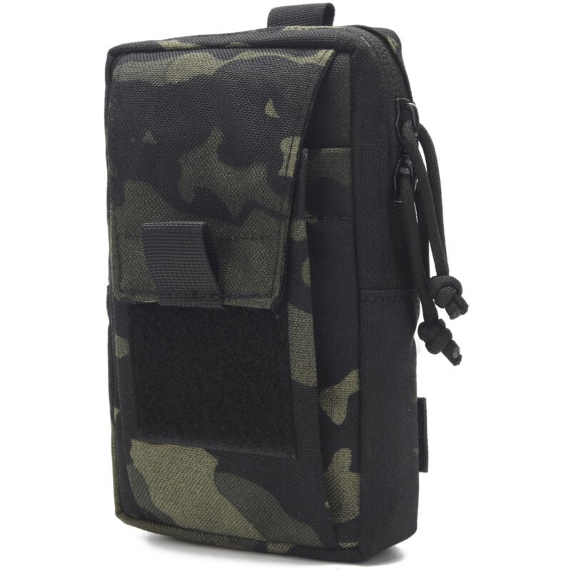 foto del prodotto sollbry marsupio tattico militare molle, marsupio porta telefono, mini borsa multifunzione da uomo e donna per viaggi, escursionismo, campeggio,