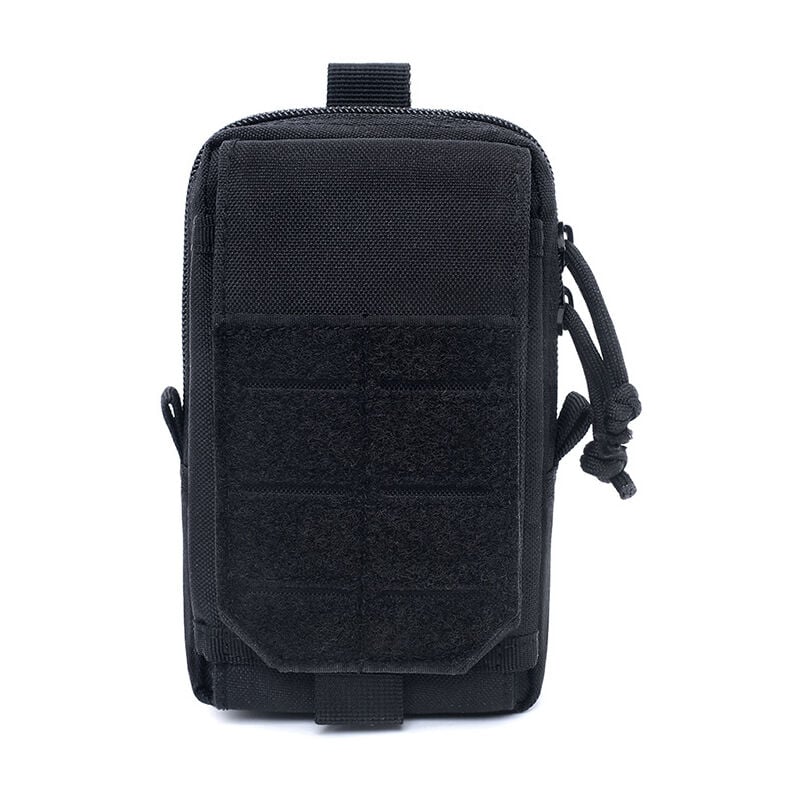 foto del prodotto sollbry marsupio tattico per telefono, borsa da cintura molle, gadget edc, borsa militare per escursionismo, ciclismo e viaggi nero 