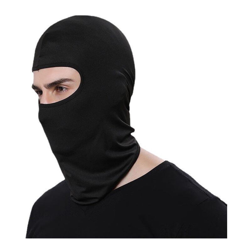 foto del prodotto sollbry maschera per il viso, scaldacollo estivo rinfrescante, protezione uv, sciarpa da sci per motociclista per uomo donna, nero