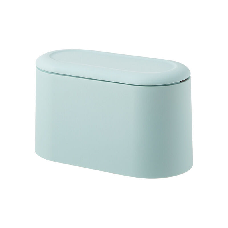 foto del prodotto sollbry mini cestino con coperchio piccolo cestino rimovibile, piccolo cestino in plastica, cestino a scomparsa per bagno, ufficio, cucina,