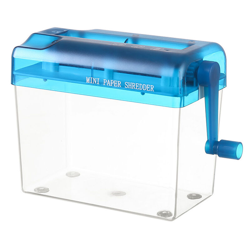 foto del prodotto sollbry mini distruggidocumenti portatile manuale per uso domestico, documenti a6, strumento di taglio dritto fatto a mano per casa, ufficio,