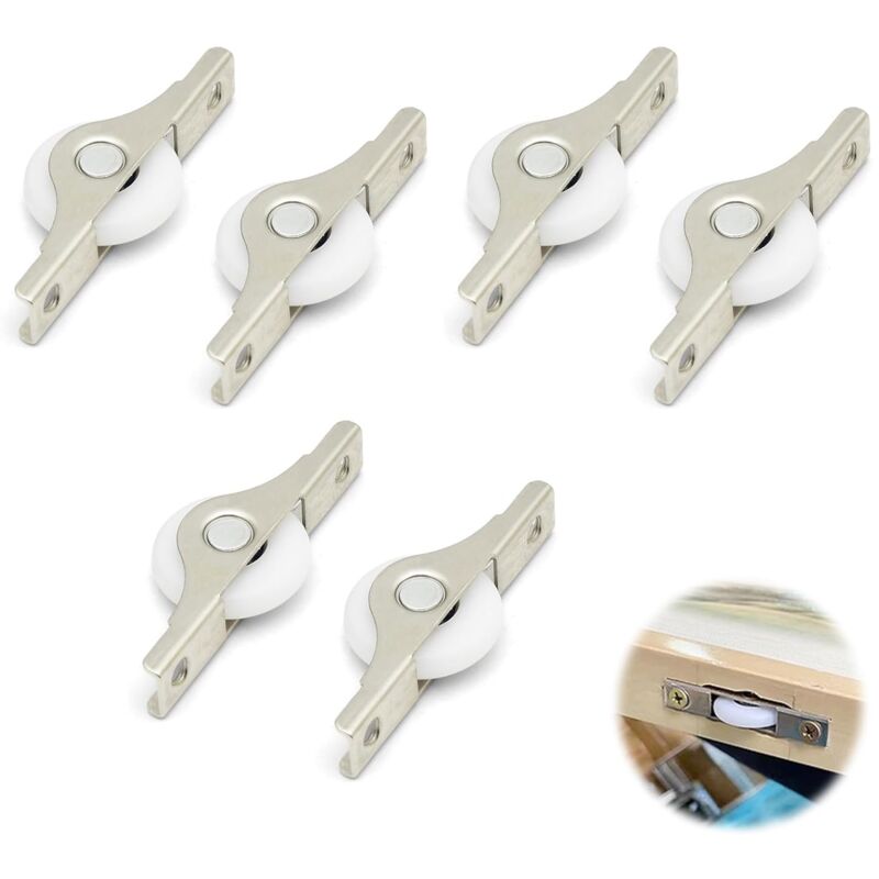 foto del prodotto sollbry mini rotelle in gomma morbida, piccole rotelle per mobili, mini rotelle direzionali, rotelle fisse in plastica e metallo, rotelle fisse per