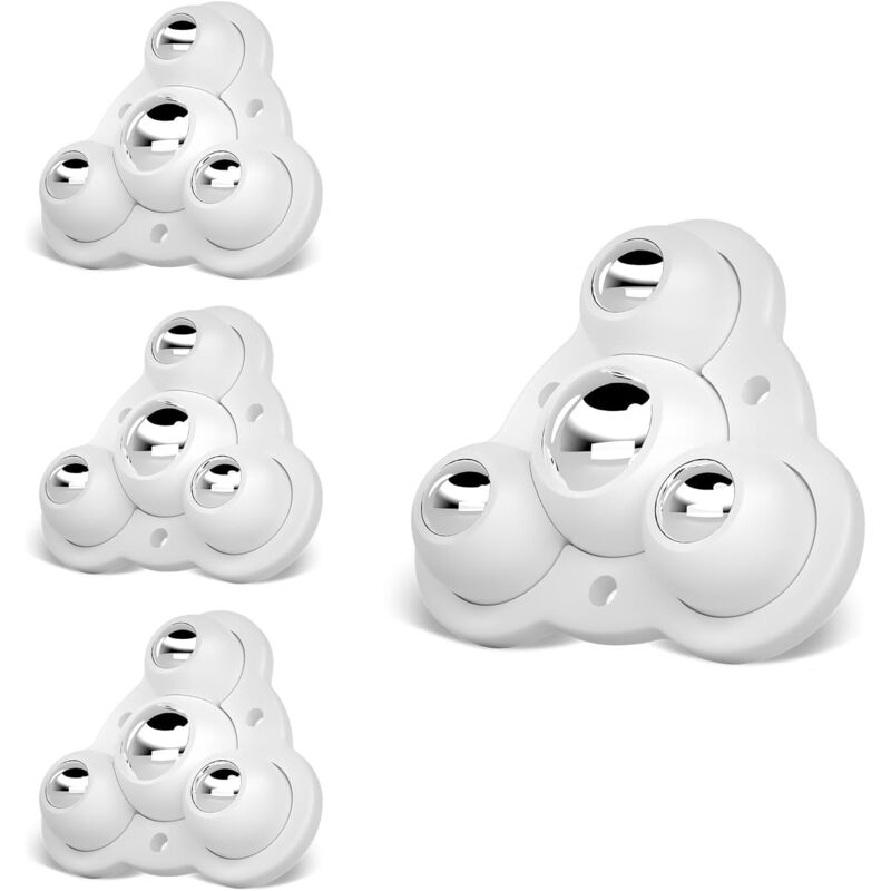 foto del prodotto sollbry mini rotelle per mobili, rotelle per piccoli mobili, rotelle universali in acciaio girevoli a 360 , rotelle piatte per piccoli