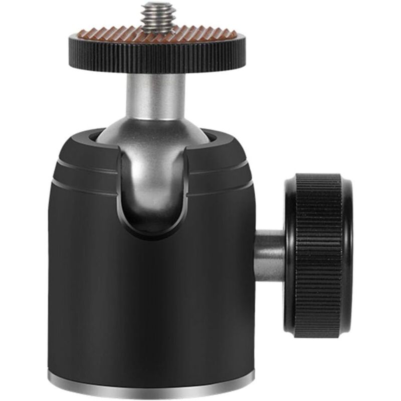 foto del prodotto sollbry mini treppiede in metallo con testa a sfera a 360 gradi con adattatore a vite da 3 8 a 1 4 per fotocamera digitale, cellulare e monopiede
