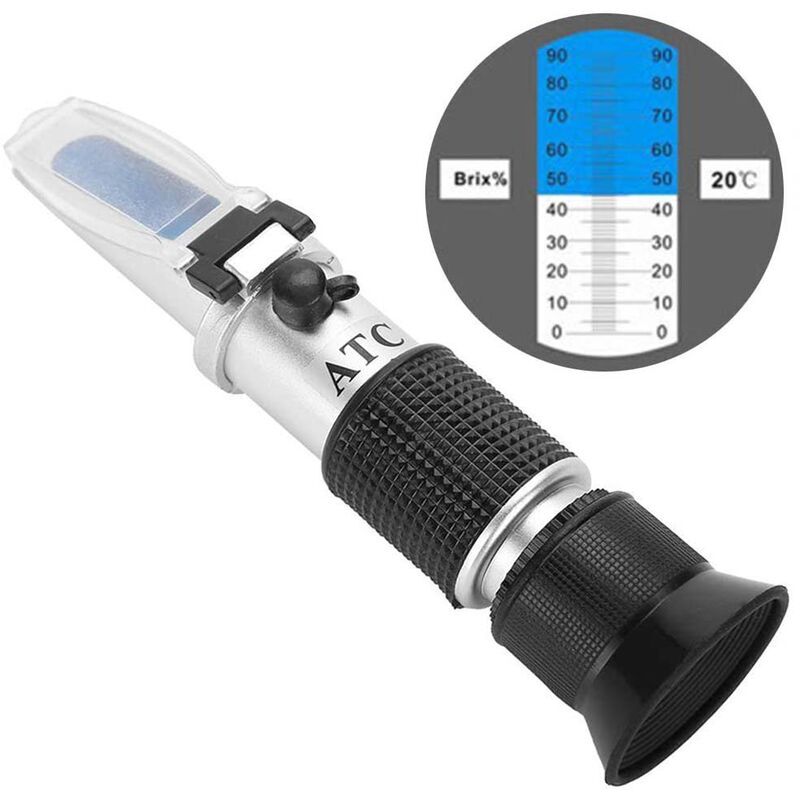foto del prodotto sollbry misuratore brix 0 80 misuratore brix rifrattometro portatile strumento di misurazione domestico misuratore brix misuratore brix