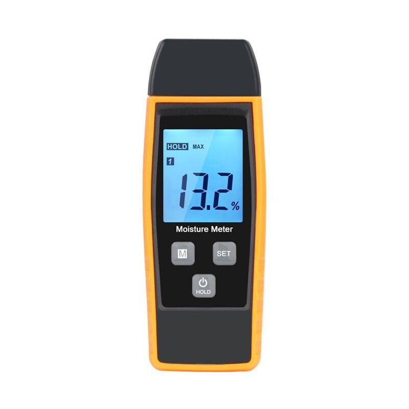 foto del prodotto sollbry misuratore di umidit digitale per legno, misuratore di umidit portatile per legno a 2 pin con display lcd retroilluminato, rilevatore di