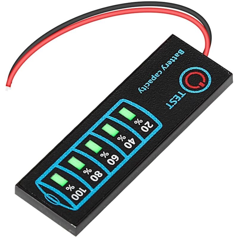 foto del prodotto sollbry monitor della batteria dc5 12v 24v 30v monitor della capacit della batteria pannello indicatore di alimentazione della batteria per