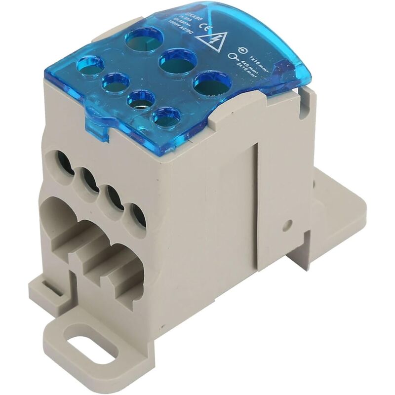 foto del prodotto sollbry morsettiera elettrica, 80a ukk 80a scatola di distribuzione terminale morsettiera guida din scatola di distribuzione elettrica neutra