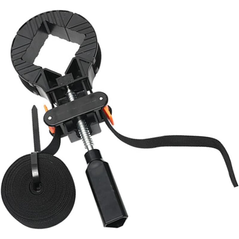 foto del prodotto sollbry morsetto angolare regolabile, morsetto angolare regolabile a 4 griffe, morsetto angolare con cinghia, applicabile all angolo del cassetto,
