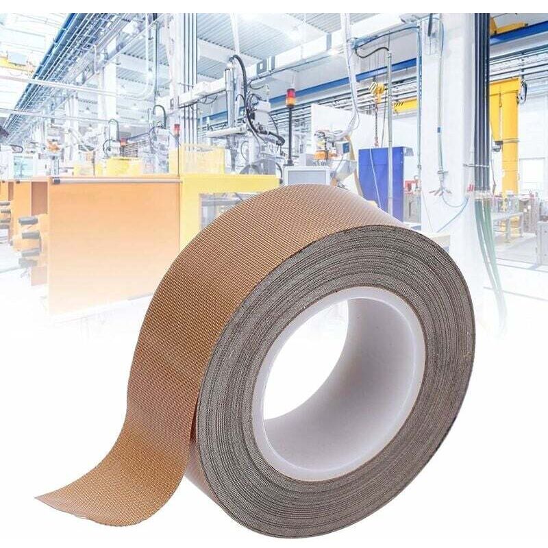 foto del prodotto sollbry nastro isolante in ptfe per alte temperature per macchine sottovuoto 0,25 mm x 19 mm x 10 m 