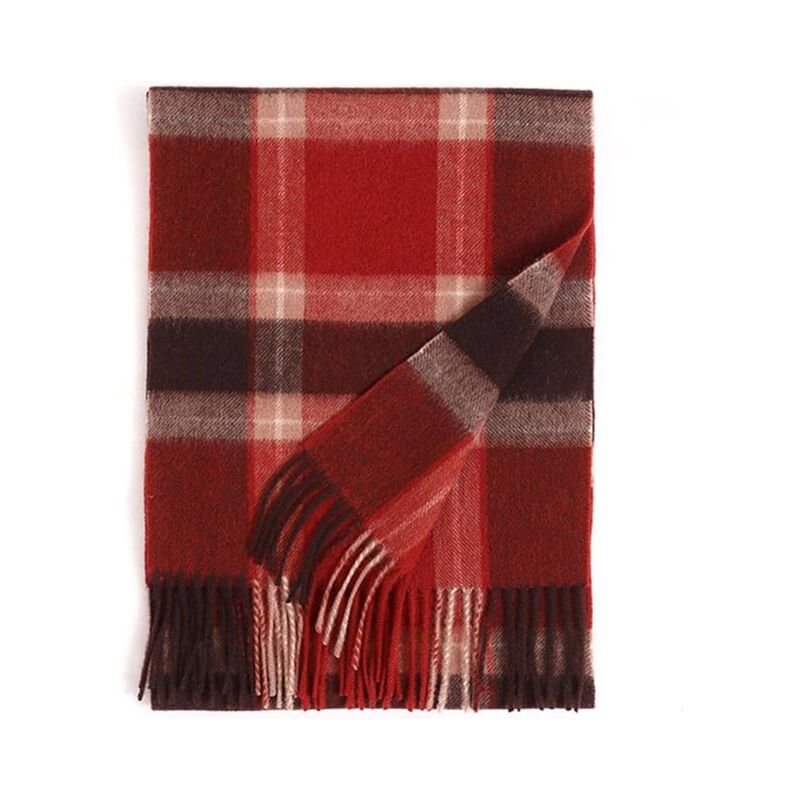 foto del prodotto sollbry nuova sciarpa scozzese arcobaleno per uomo e donna, design con nappe alla moda e versatile, sciarpa in pura lana morbida e confortevole