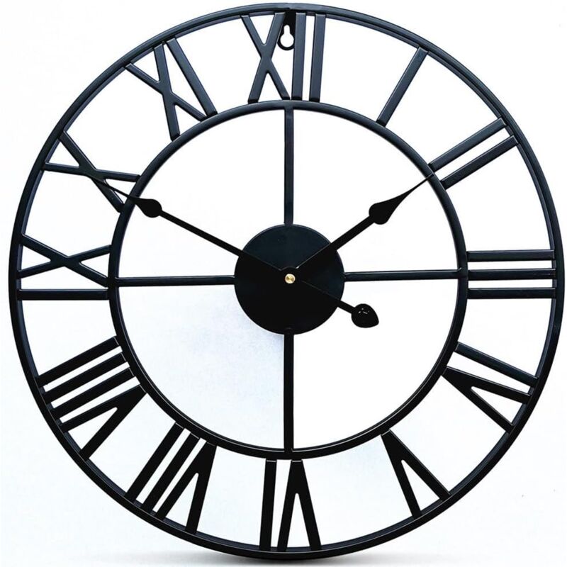 foto del prodotto sollbry orologio da parete vintage, orologio da parete in metallo da 40 cm, orologio da parete industriale 3d, orologio da parete vintage, orologio