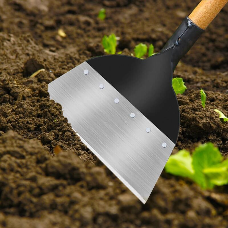 foto del prodotto sollbry pala da giardino multifunzionale in acciaio, pala piatta per piantare, diserbare, attrezzi agricoli, scavatrice, diserbante