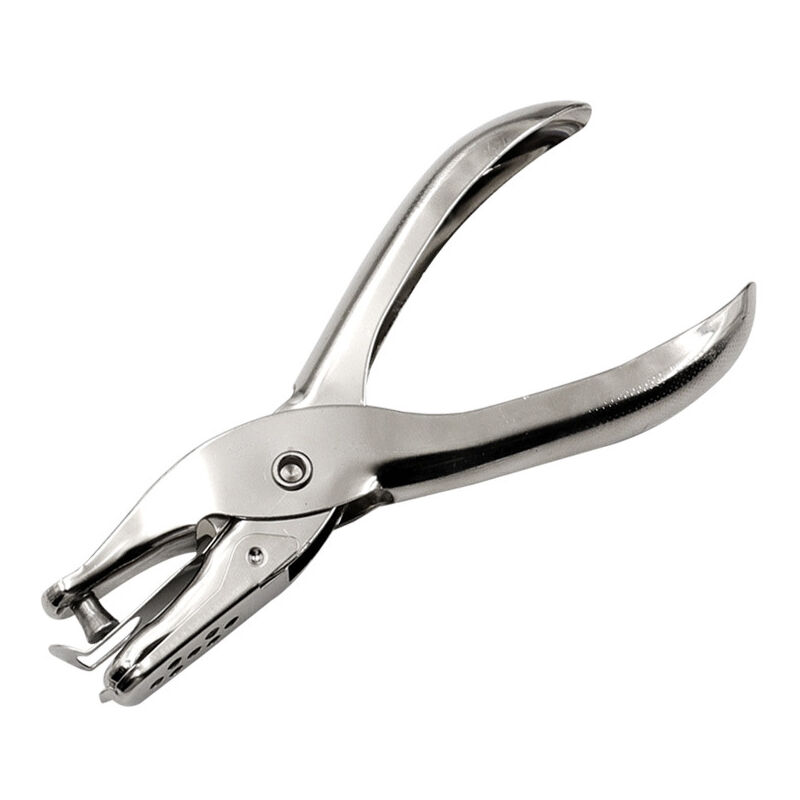 foto del prodotto sollbry perforatrice a 1 foro, perforatrice per carta in metallo, portatile, in acciaio inox, per fai da te, ufficio, scuola, casa, argento, 6 mm.