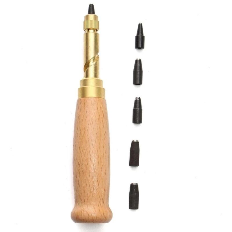 foto del prodotto sollbry perforatrice automatica per pelle, per forare la pelle con viti, per forare viti regolabile, per forare la cintura automaticamente, 5