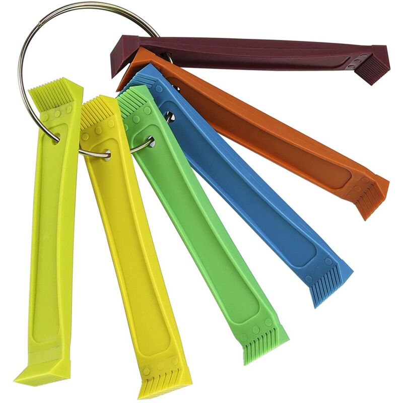 foto del prodotto sollbry pettine per alette del condizionatore d aria, condensatore in plastica, kit per la pulizia del condizionatore, pettine colorato per alette
