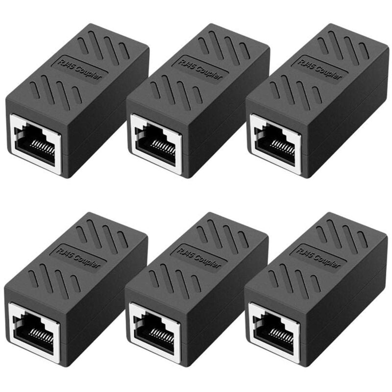 foto del prodotto sollbry pezzi accoppiatore rj45, accoppiatore di rete, connettori ethernet, accoppiatore in linea schermato per connettore di estensione del cavo