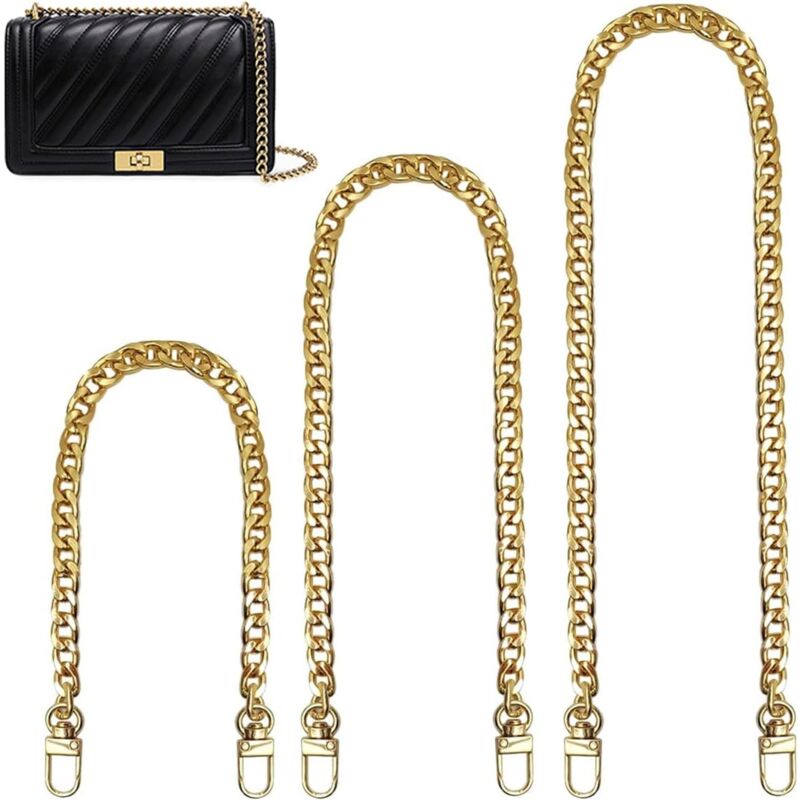 foto del prodotto sollbry pezzi catena per borsa catena per borsa dorata catena per borsa con fibbie catena per borsa con fibbia a moschettone catena in metallo per