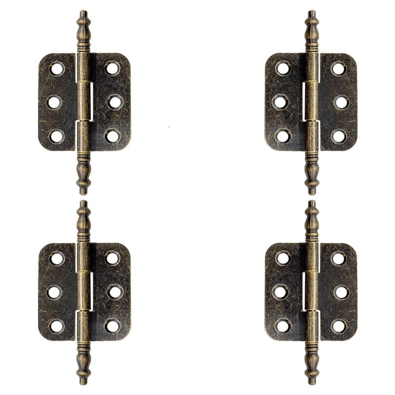 foto del prodotto sollbry pezzi cerniera in ottone anticato cerniera piatta vintage 7035 mm cerniera per porta di armadio vintage cerniera pieghevole in bronzo