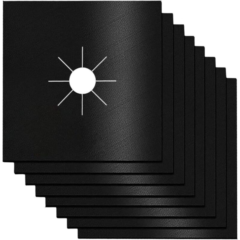 foto del prodotto sollbry pezzi coprifornelli riutilizzabili per fornelli a gas, protezione antiaderente per fornelli a gas, facile da pulire, per famiglie, scuole,