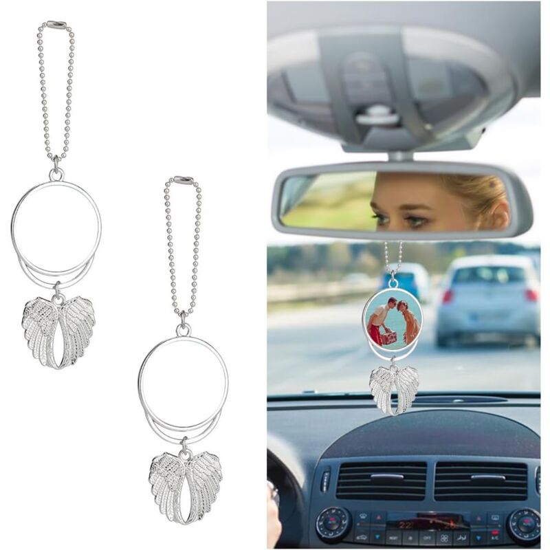 foto del prodotto sollbry pezzi di accessori decorativi per specchietti retrovisori per auto, grazioso specchietto retrovisore per auto da appendere, specchietto