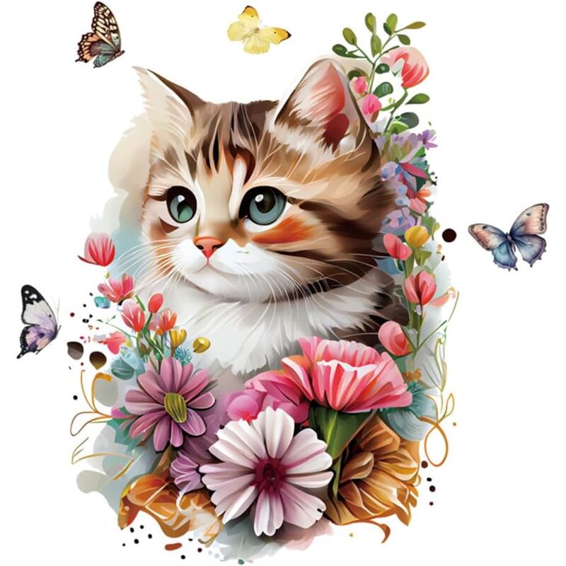foto del prodotto sollbry pezzi di adesivi per copriwater con motivo 3d a forma di animale in pvc impermeabile, motivo a gatto