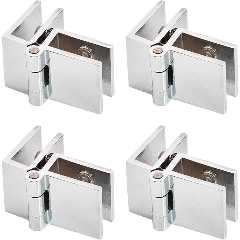 foto del prodotto sollbry pezzi di fermagli per porte in vetro, morsetti per cerniere in vetro, cerniere in lega di zinco, con viti, per porte in vetro, vetrine 5 8