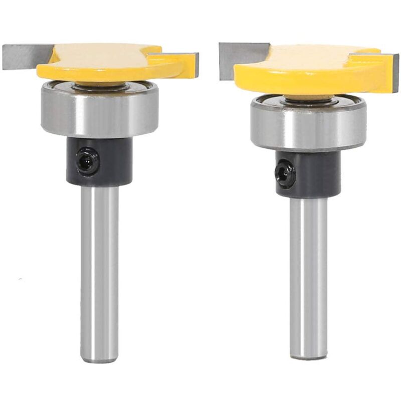 foto del prodotto sollbry pezzi di fresa per biscotti con gambo da 6 mm, set di utensili da taglio professionali per la lavorazione del legno