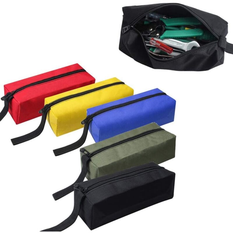 foto del prodotto sollbry pezzi di tessuto impermeabile, cerniere, sacchetti, viti, chiodi, attrezzi, organizer, borse vuote, kit di bulloni e dadi resistenti