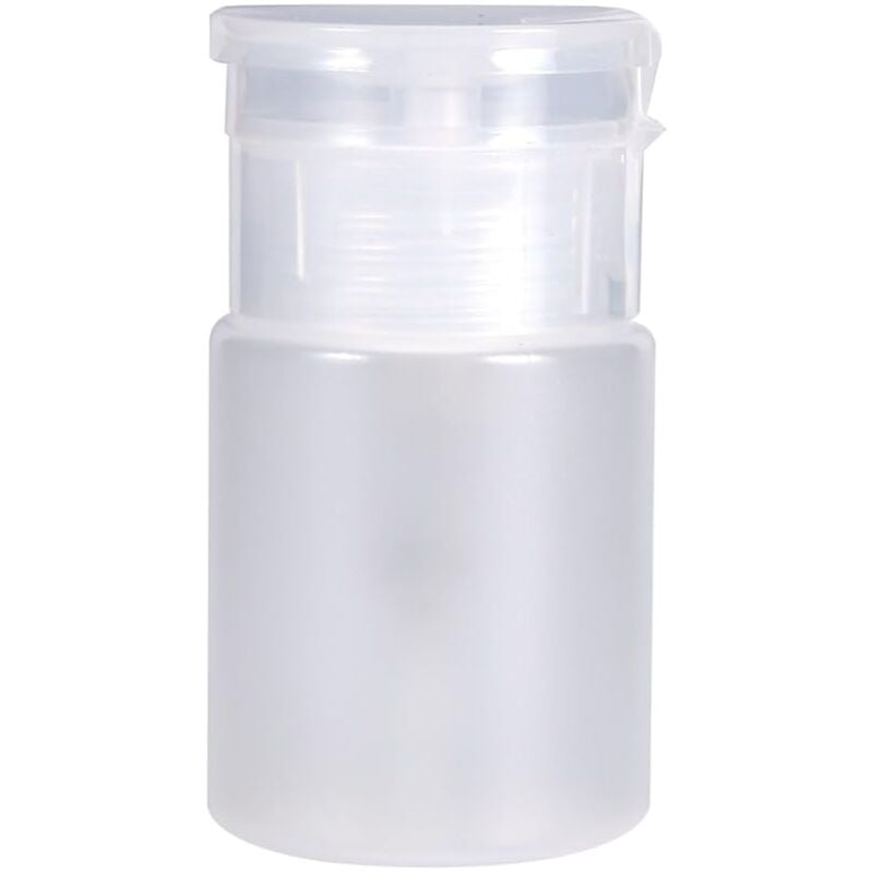 foto del prodotto sollbry pezzi flacone dispenser per unghie, pompa detergente flacone di plastica vuoto per solvente per smalto liquido flacone trasparente da 60